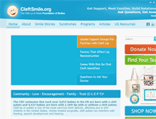 Tablet Screenshot of cleftsmile.org